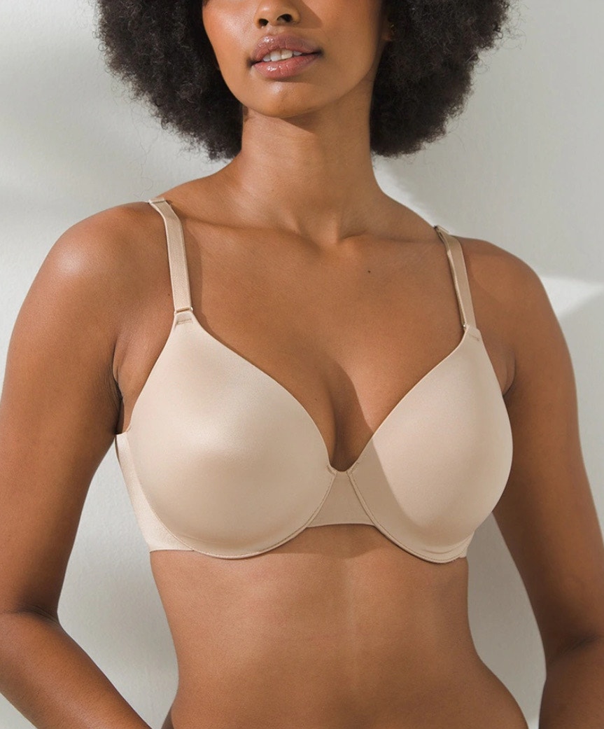 Soma Vanishing Back Full Coverage Underwire Bra Tan Sz 42dd New